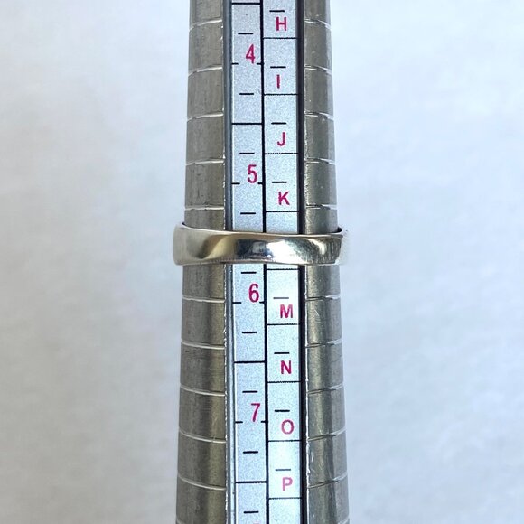 Sterling Silver 925 Southwest Style Elongated Turquoise Chip Inlay Ring Sz 5.5 - Picture 9 of 16